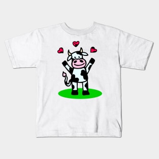 Cow in Love Kids T-Shirt